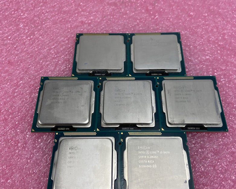 Lot of 7 Intel Core i5-3470 SR0T8 3.2GHz Desktop Processors