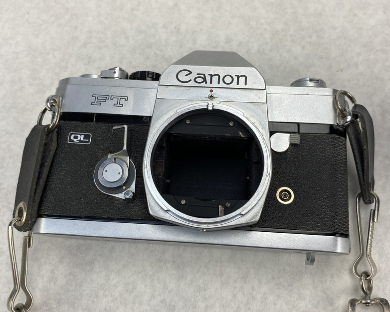 Canon FT QL 35mm Film Camera With FL 50mm 1:1.8 Lens - For Parts or Repair