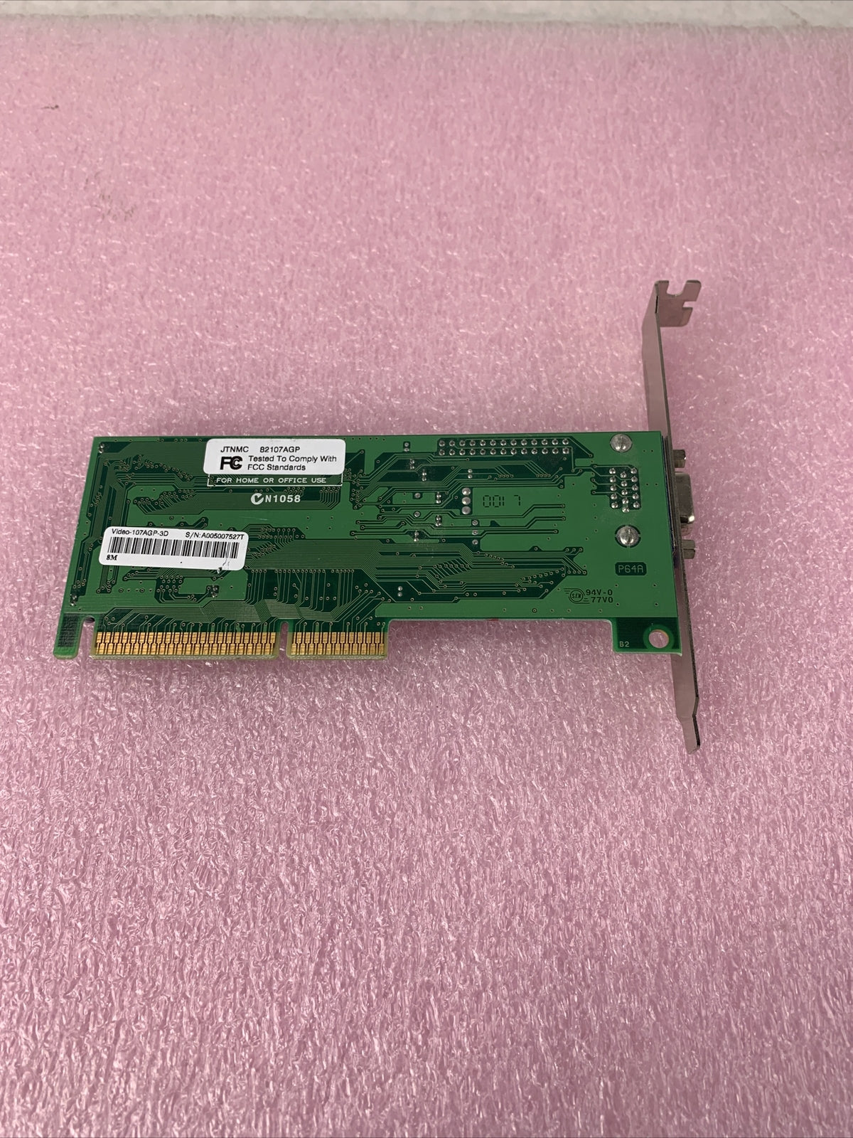 Jaton JTNMC VCTR82107AGP Video-107AGP-3D Trident 9880 8MB AGP Video PC VGA Card