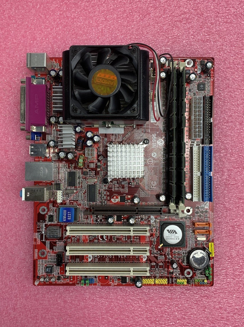MSI KM400-8235 Motherboard AMD Sempron 2400+ 1.67GHz 2GB RAM No Shield