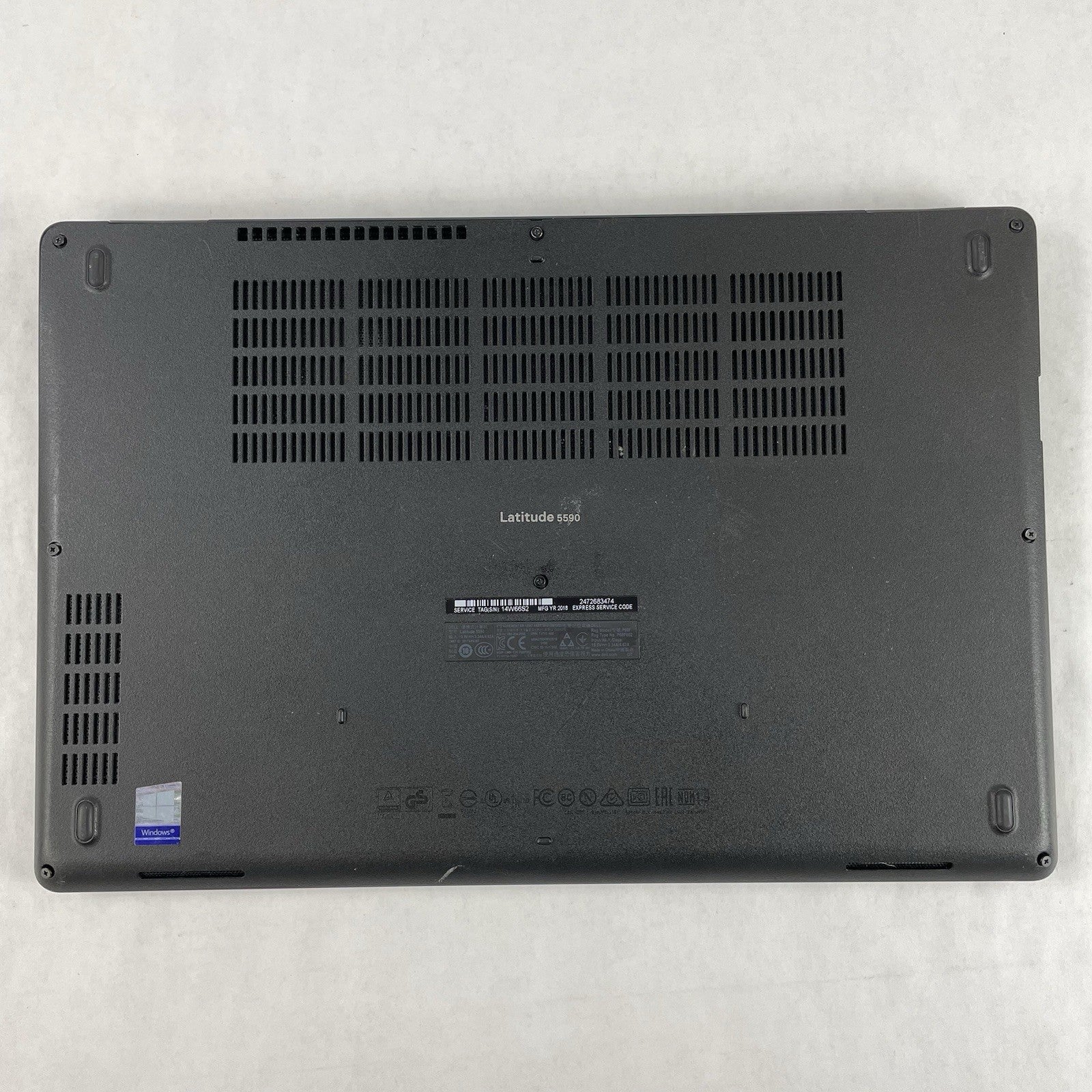 Dell Latitude 5590 15.6" i5-8250U 1.6GHz 8GB RAM No SSD No OS - Missing Wireless17