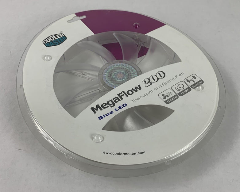 Cooler Master MegaFlow 200 Blue LED Transparent Silent Fan