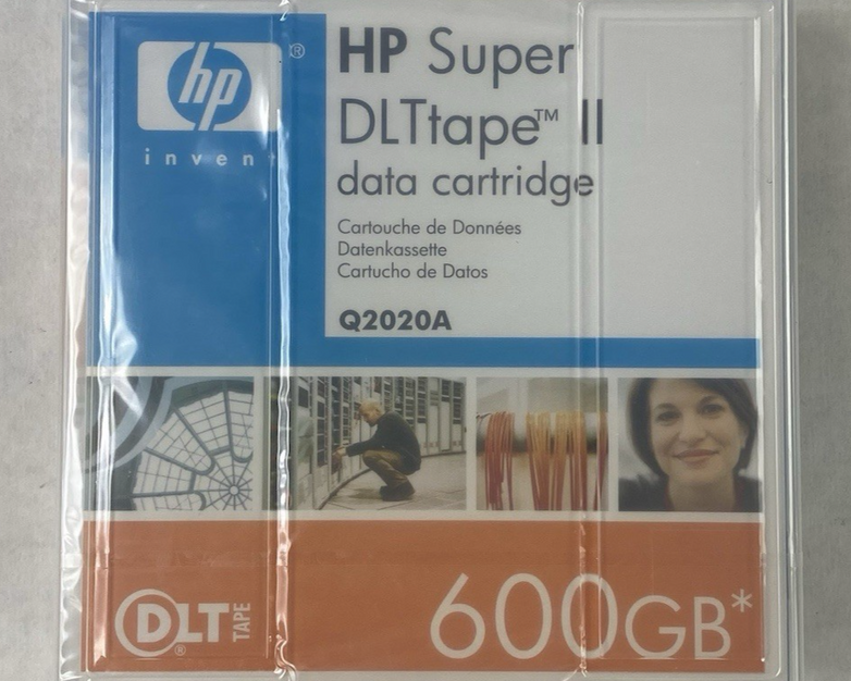 HP Q2020A Super DLTtape II 600GB Data Cartridge Lot of 2