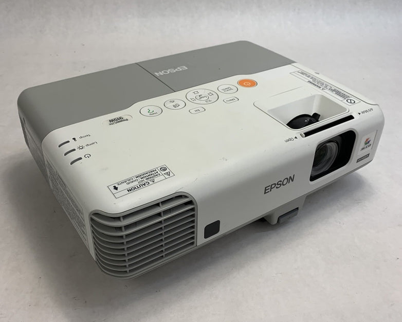 Epson H388A PowerLite 915W LCD Lamp Projector 2014 Lamp Hours No Remote Loud Fan