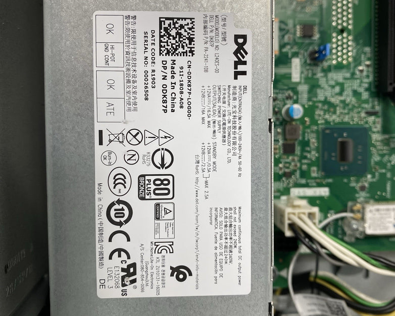 Dell Inspiron 3668 MT Intel Core i5-7400 3.00GHz 8GB RAM No HDD No OS