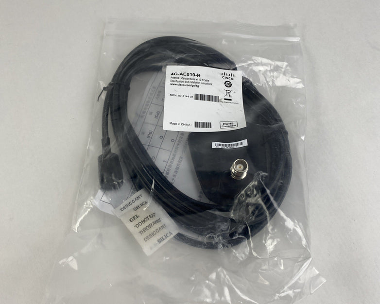 Cisco 4G-AE010-R Antenna Extension Base 10' Cable w/ LTE-ANTM-D Antenna Lot of 2