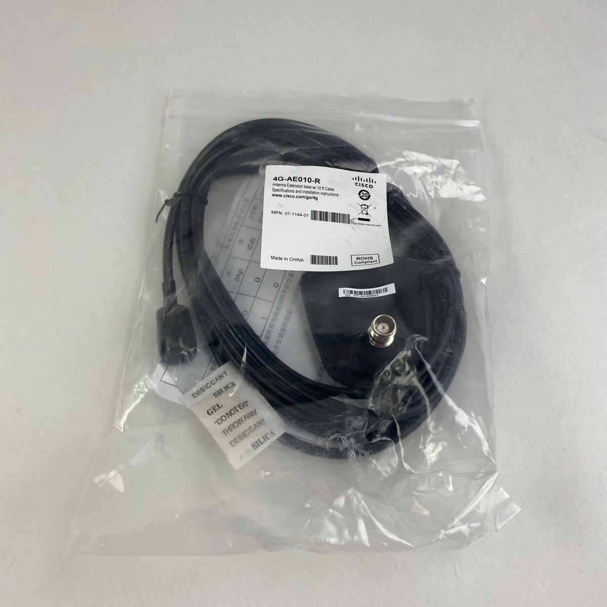 Cisco 4G-AE010-R Antenna Extension Base 10' Cable w/ LTE-ANTM-D Antenna Lot of 28