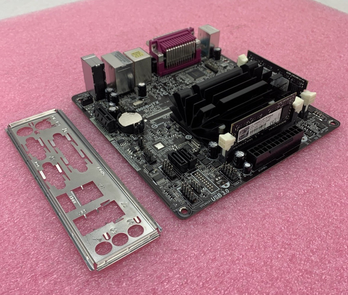 ASRock Q1900B-ITX Motherboard Celeron J1900 1.99GHz 4GB RAM 2 Sticks w/ Shield0