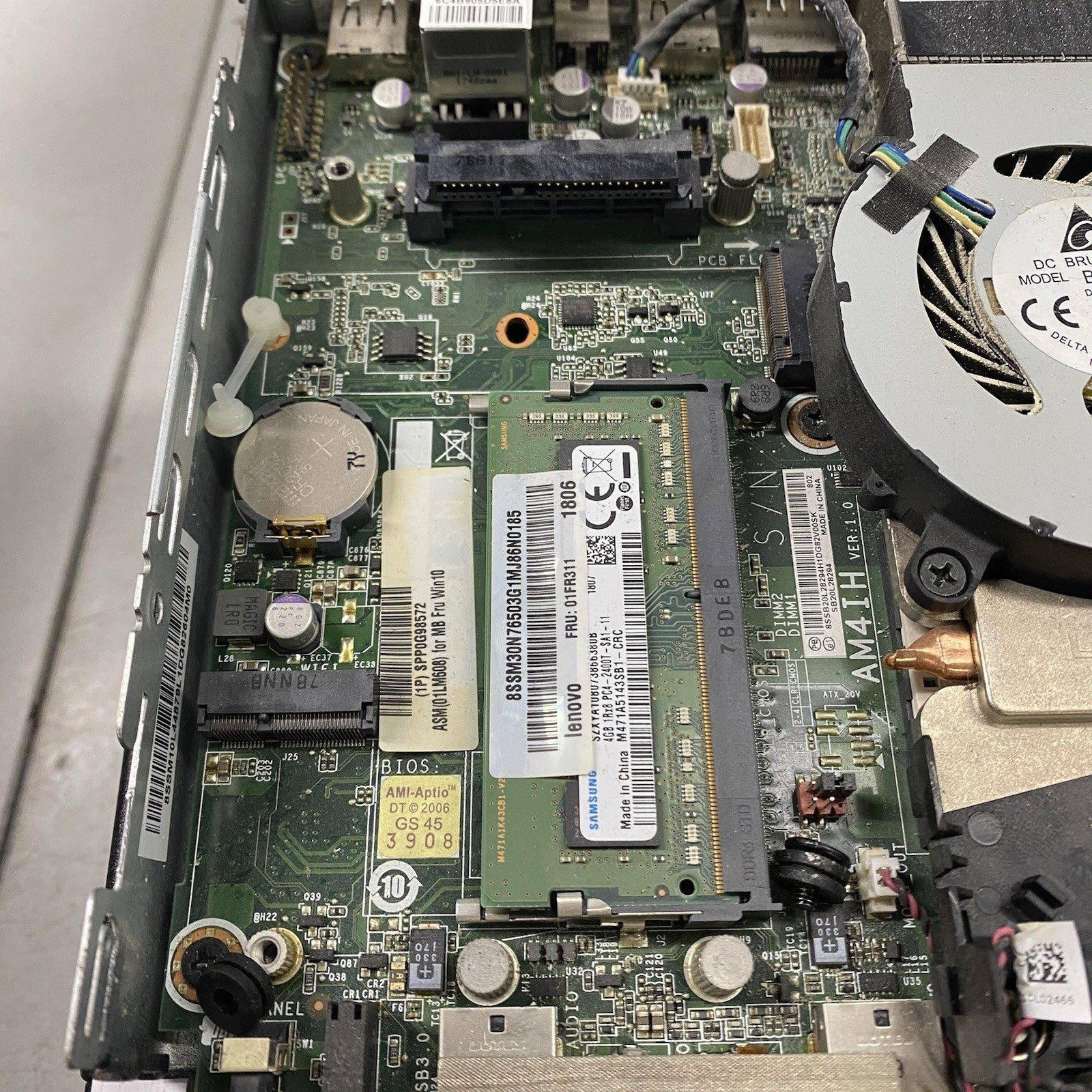 Lenovo ThinkCentre M715Q Micro AMD Pro A6-9500E 3.00 GHz 4 GB RAM No SSD/OS/AC12