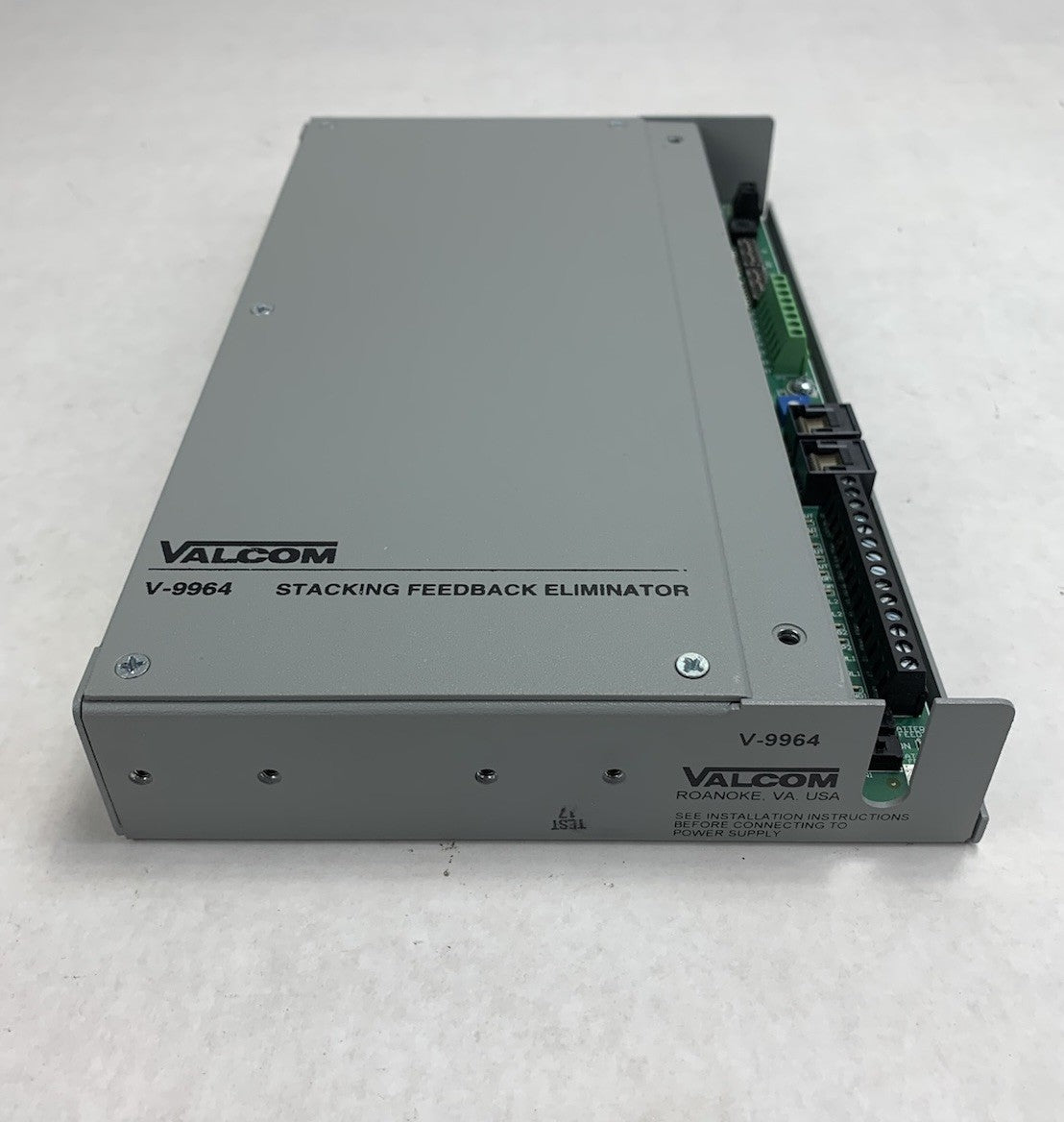Valcom V-9964 Stacking Feedback Eliminator No Port Cover - Untested1