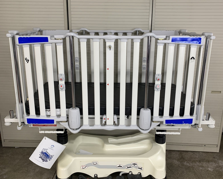 Stryker Cub FL19H Pediatric Crib with Mattress No Handles on Doors