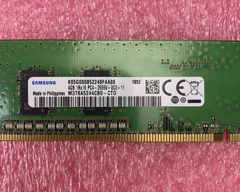 Samsung M738A5244CB0-CTD PC4-2666V-UC0-11 4GB 1Rx16 Desktop Memory RAM Lot of 3