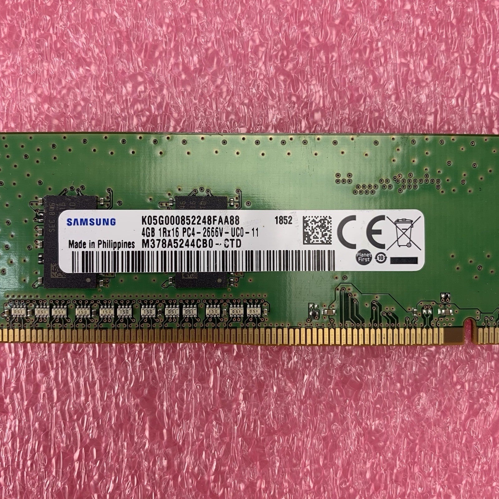 Samsung M738A5244CB0-CTD PC4-2666V-UC0-11 4GB 1Rx16 Desktop Memory RAM Lot of 36