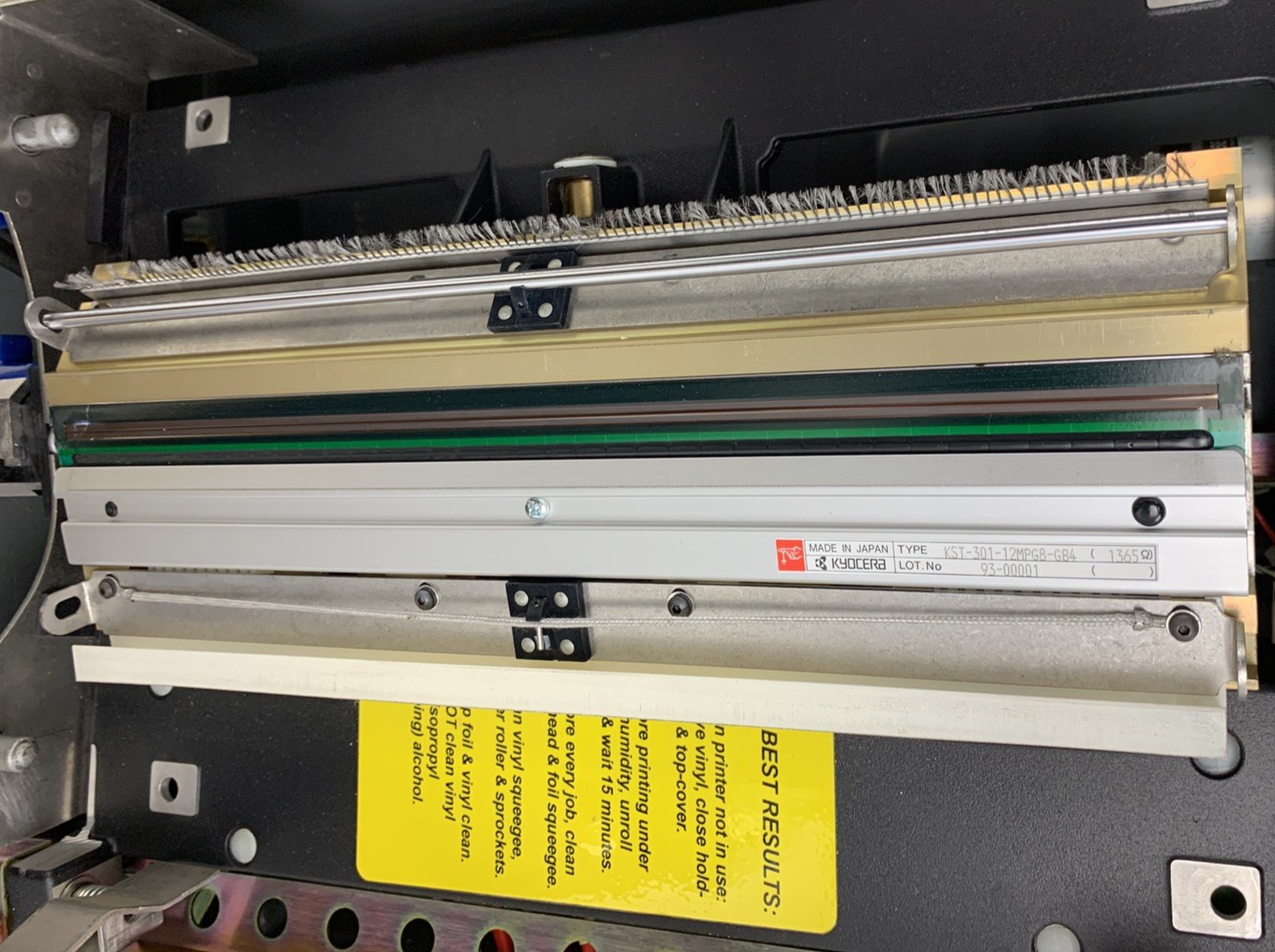 Gerber Edge 2 Foil Thermal Printer Power Tested Z-Axis Error Parts and Repair