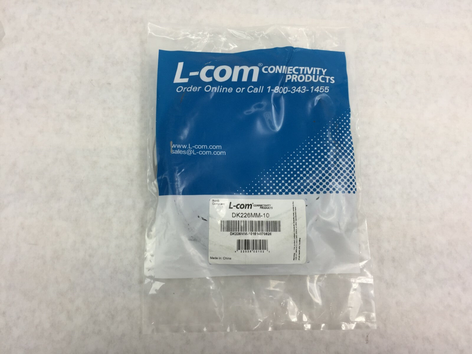 L-Com DK226MM-10 PS/2 Extension Cable Male to Male Gray 10'