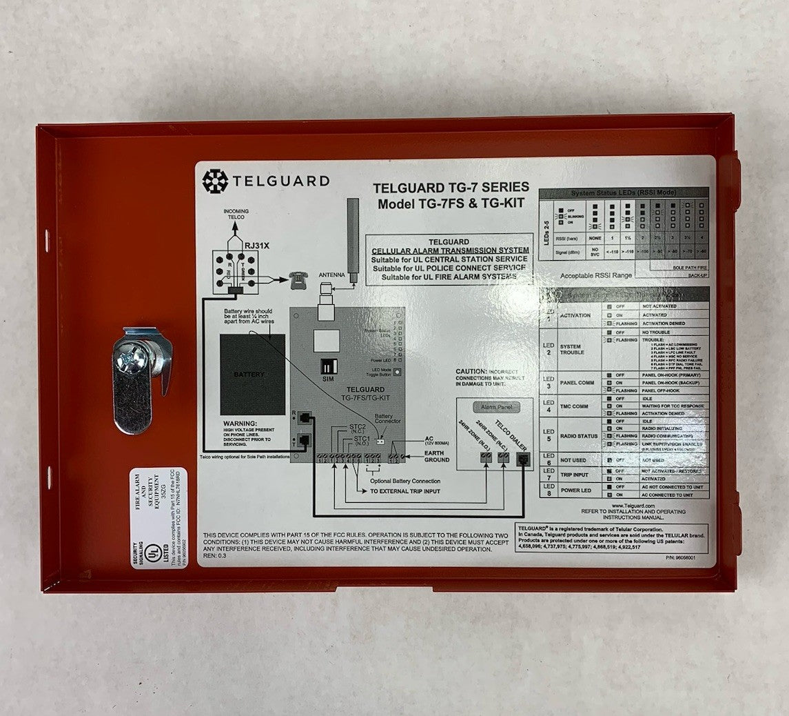 Telguard TG7LVF02 Commercial Fire Alarm Communicator