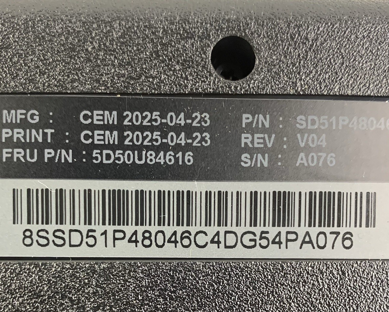 Lenovo 1PSD51P47999 1PSD51P48046 Traditional Keyboard USB AI Black Lot of 4
