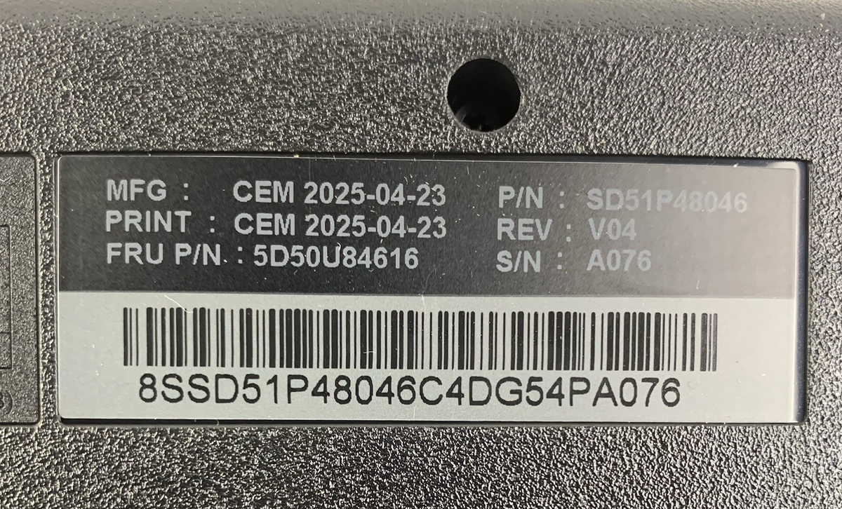 Lenovo 1PSD51P47999 1PSD51P48046 Traditional Keyboard USB AI Black Lot of 46