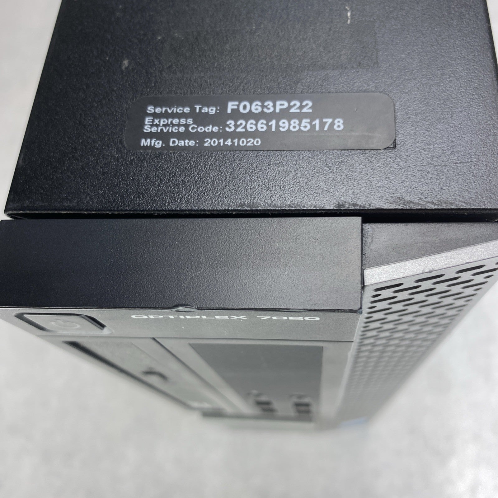 Dell OptiPlex 7020 SFF Intel Core i3-4160 3.60GHz 4GB RAM DVD No HDD OS READ