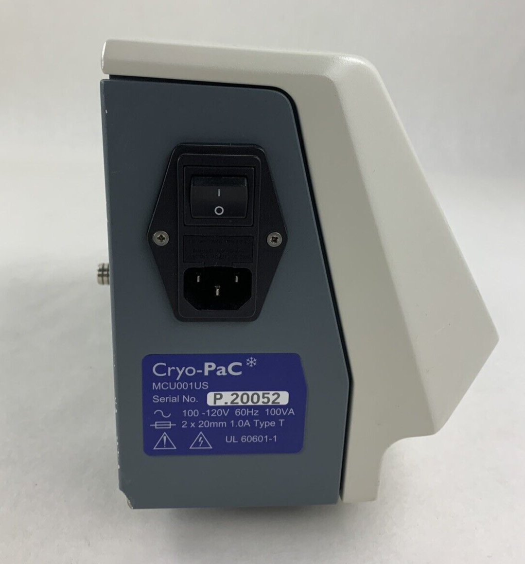 Cryo-Pac McU001US Cryo Controller 100-120V 60hz 100VA Powers On Cryo Therapy