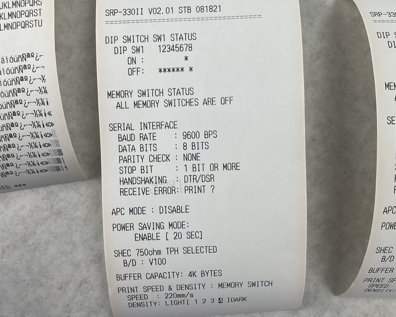Bixolon SRP-330II Monochrome Thermal Printer Tested