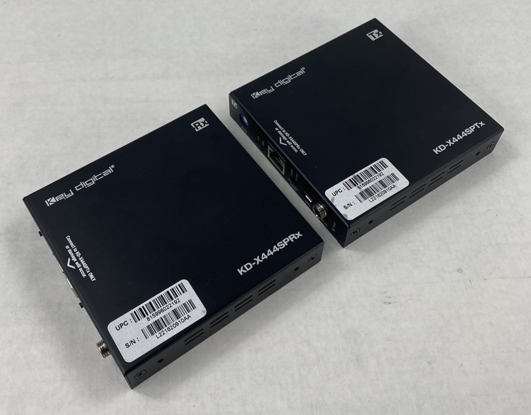 Key Digital KD-X444SP 4K 18G HDMI over 50m CAT5e/6 Extender Set Power Tested