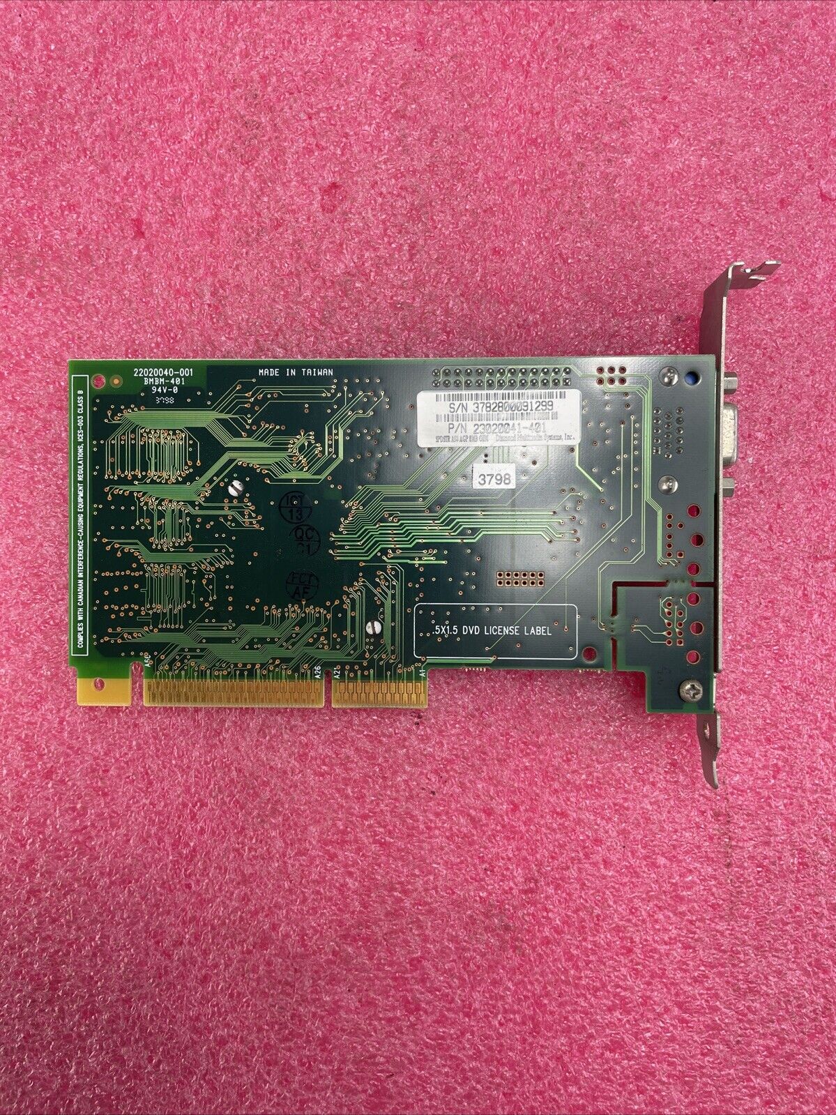 Diamnond Multimedia SPDSTR A50 AGP 8MB Graphics Card