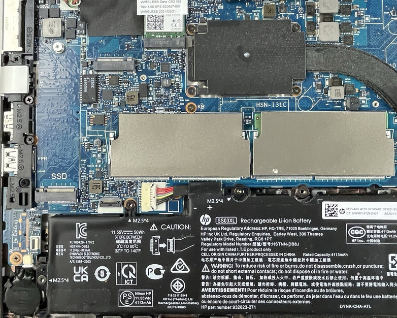 HP mt45 14" Ryzen 3 Pro 3300U 2.10 GHz 4 GB RAM No SSD/OS/AC - Bad DIMM