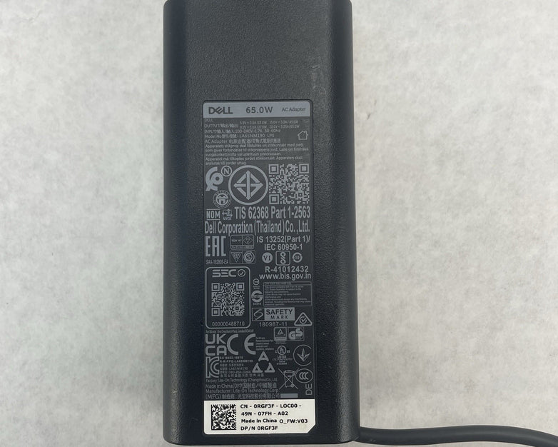 Dell LA65NM190 65W USB-C power adapter Latitude Lot of 3