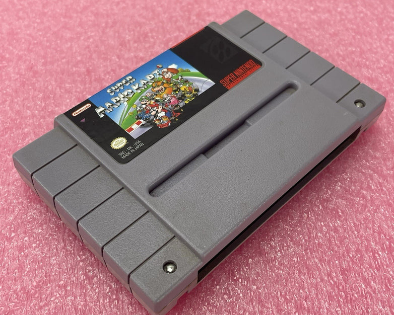 Nintendo Super Mario Kart SNES Game Cartridge NTSC Untested