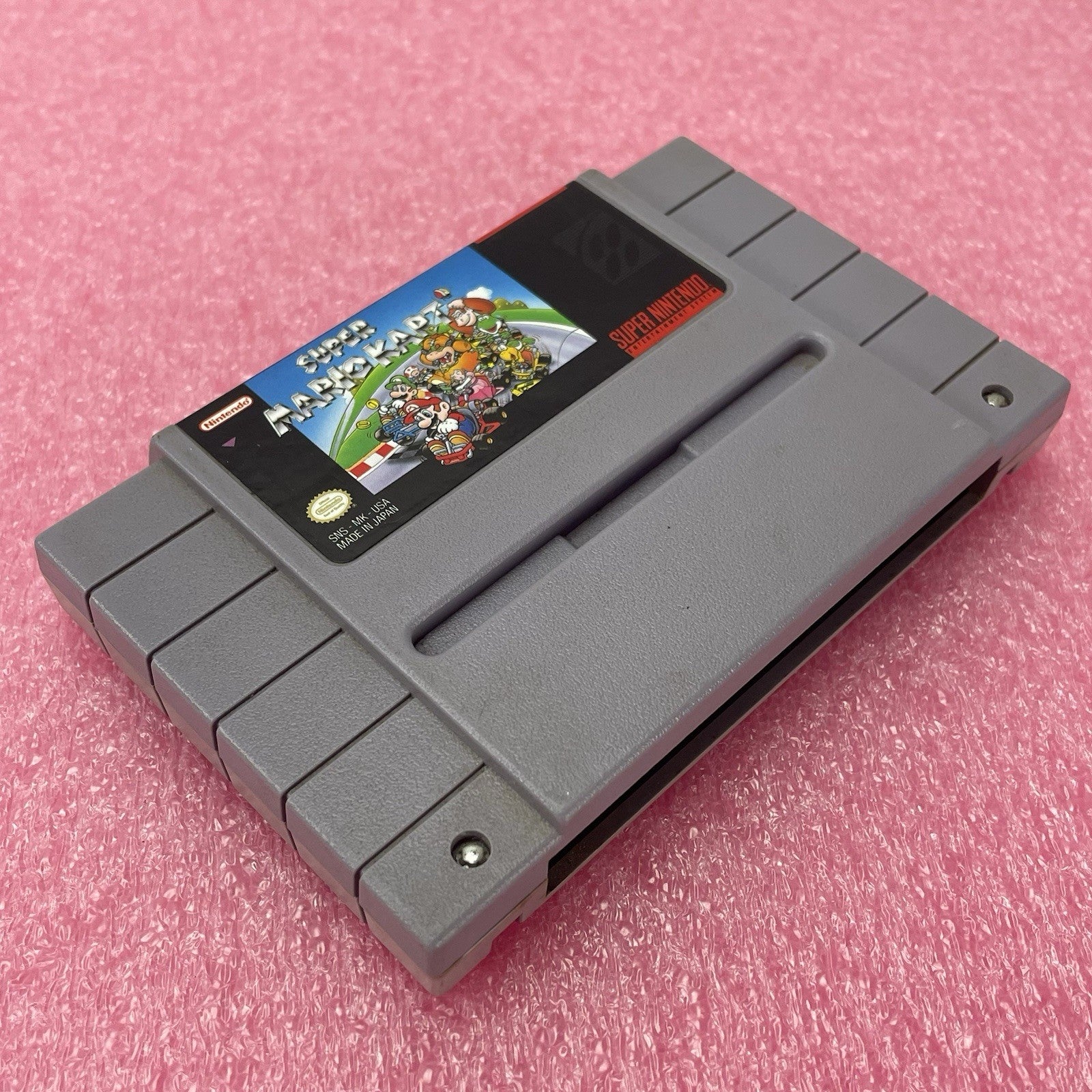 Nintendo Super Mario Kart SNES Game Cartridge NTSC Untested0
