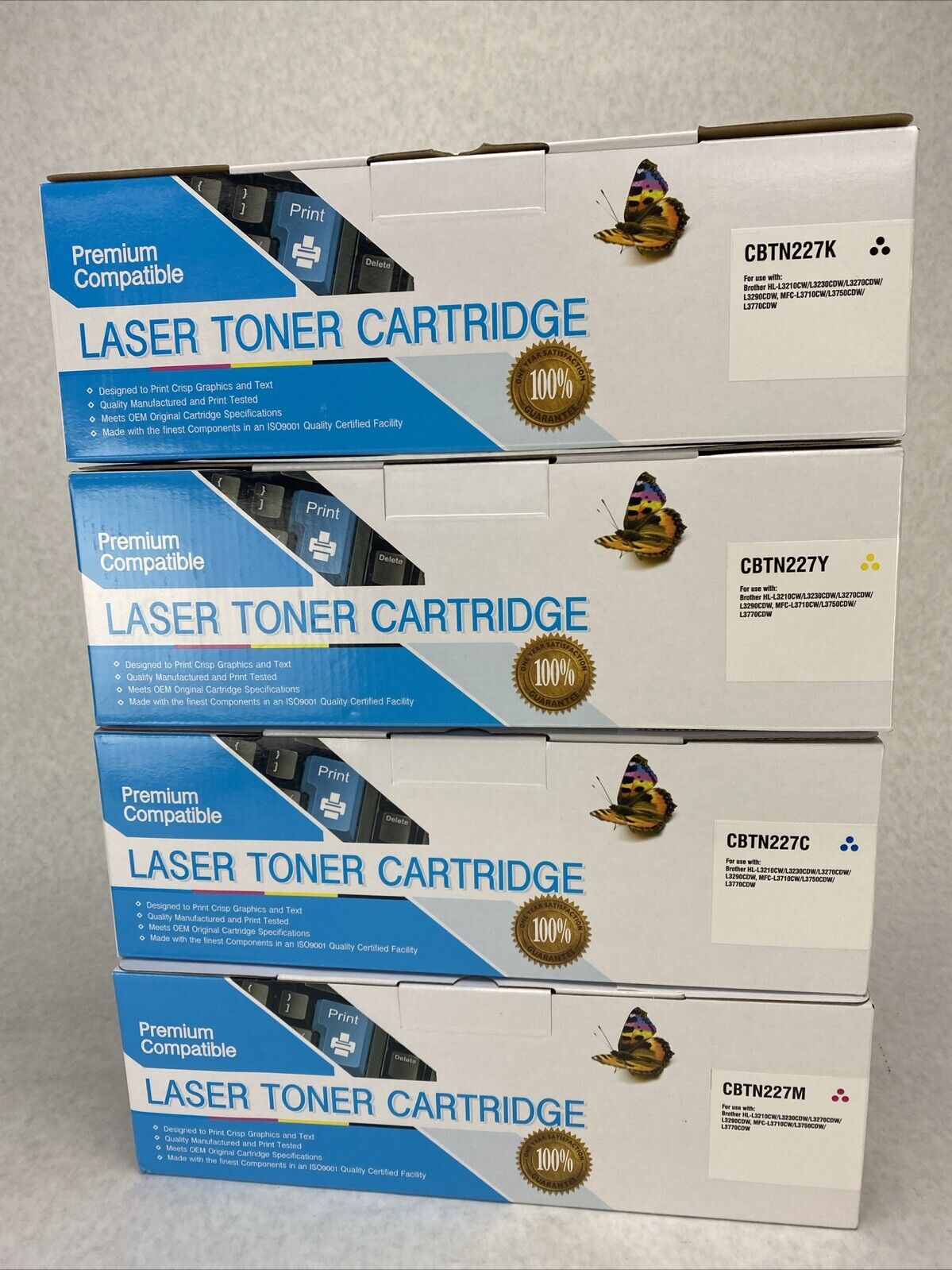 Black and Color Compatible Laser Toner Cartridges for Brother HL-L3270cdw