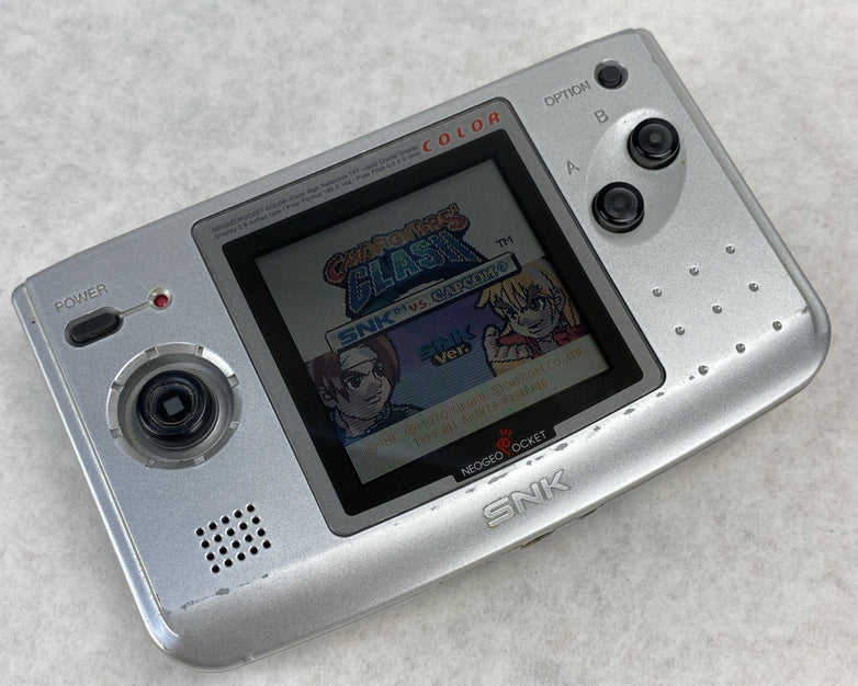 SNK Neo Geo Pocket Color Console With Card Fighters Flash Game - Tested
