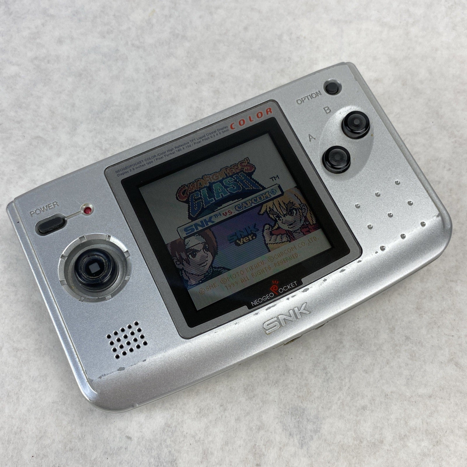 SNK Neo Geo Pocket Color Console With Card Fighters Flash Game - Tested12
