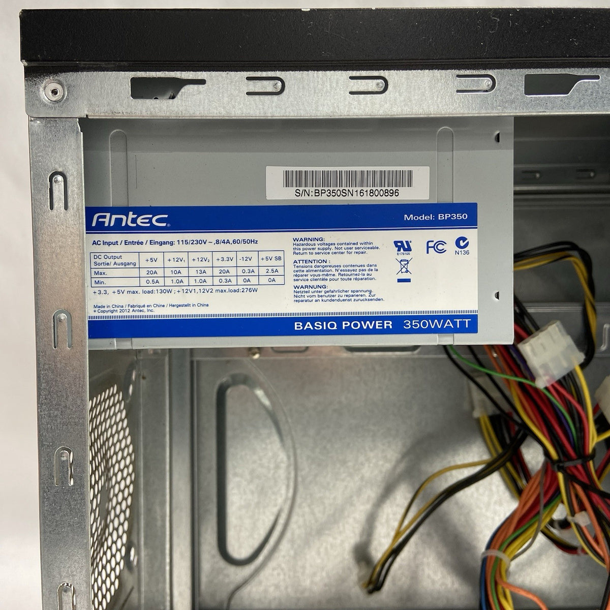 Rosewill Micro Tower Computer Case Antec BP350 350W Power Supply9