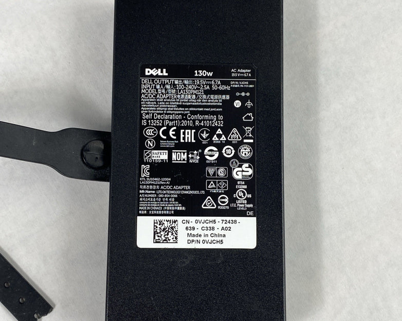 Dell LA130PM121 7.4mm 19.5V 6.7A 130W AC Power Adapter VJCH5 (Lot of 5)