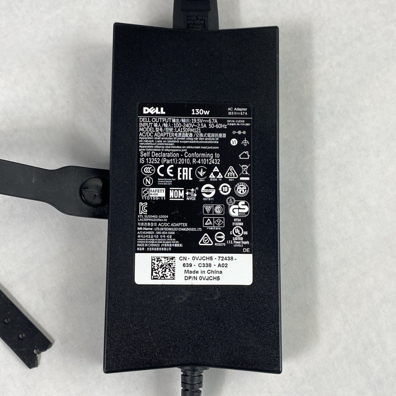 Dell LA130PM121 7.4mm 19.5V 6.7A 130W AC Power Adapter VJCH5 (Lot of 5)