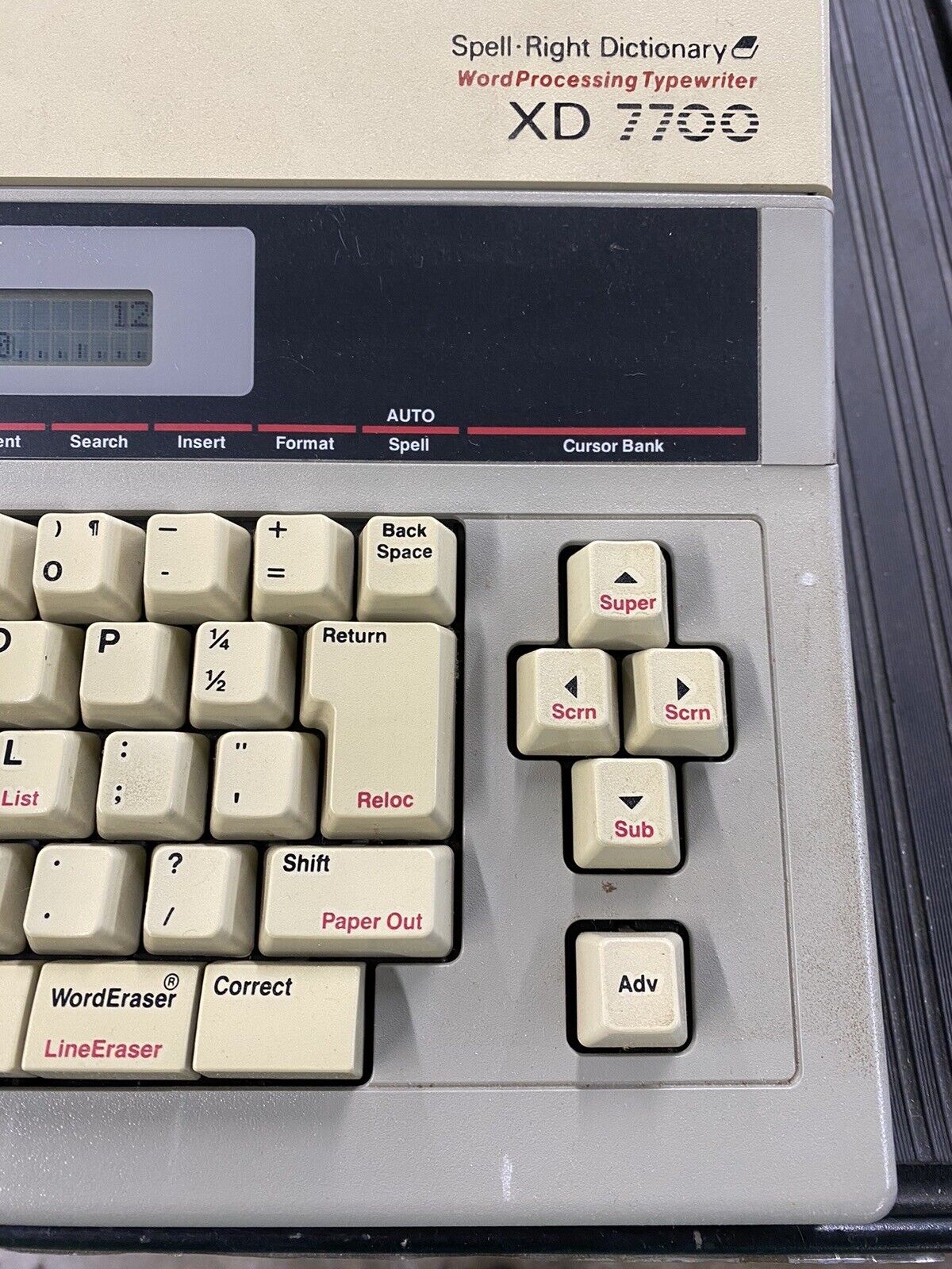 Smith Corona Electric Typewriter XD 7700 Word Processor Dictionary