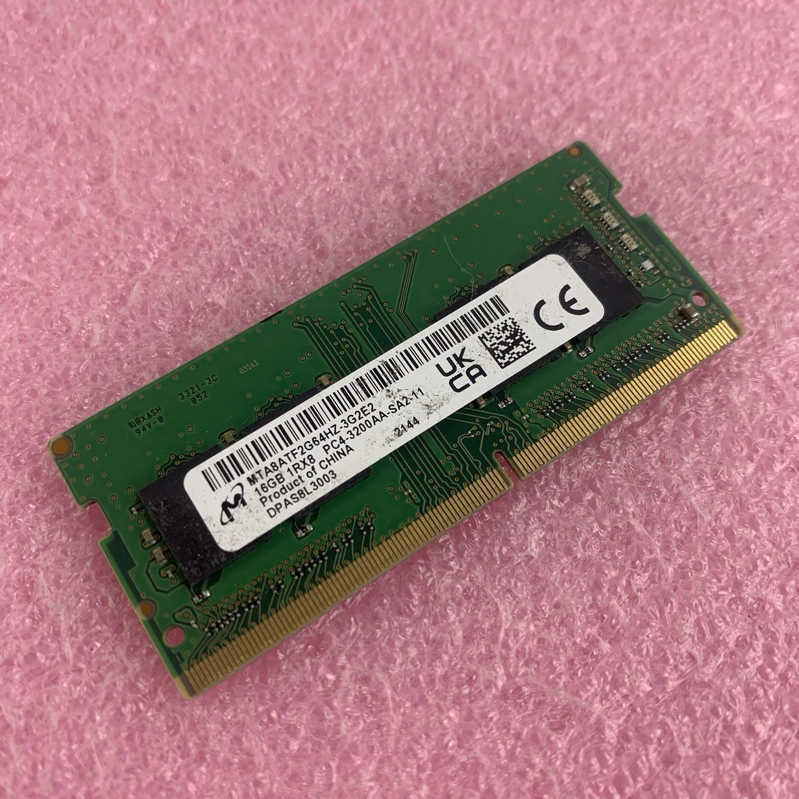 Micron MTA8ATF2G64HZ-3G2E2 16 GB DDR4 SO-DIMM PC4-3200AA  Laptop Ram Tested0