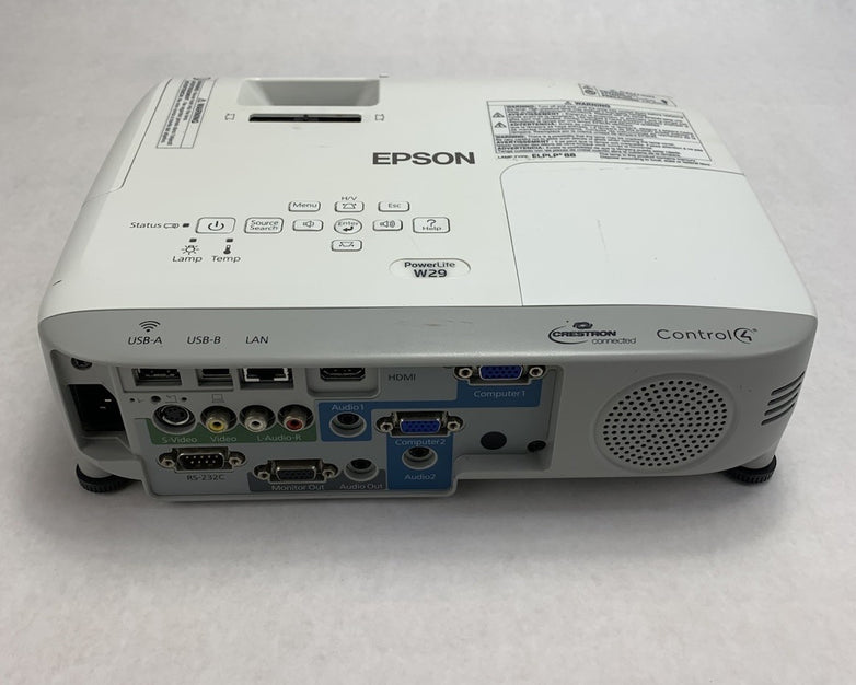 Epson PowerLite W29 H690A LCD Lamp Projector 2724 Lamp Hours - No Remote