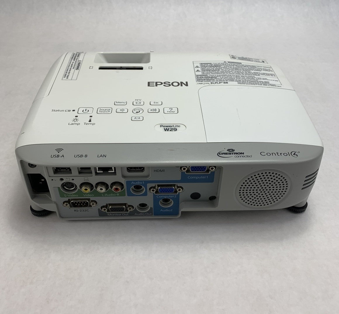 Epson PowerLite W29 H690A LCD Lamp Projector 2724 Lamp Hours - No Remote3