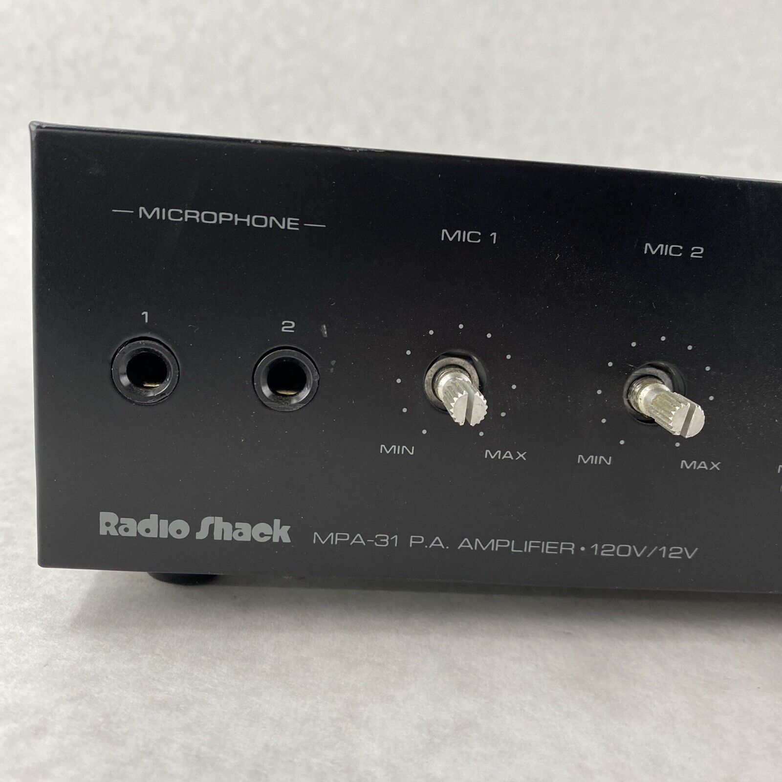 Radio Shack 32-2041 MPA-31 20 Watt PA Amplifier 120V/12V NO KNOBS