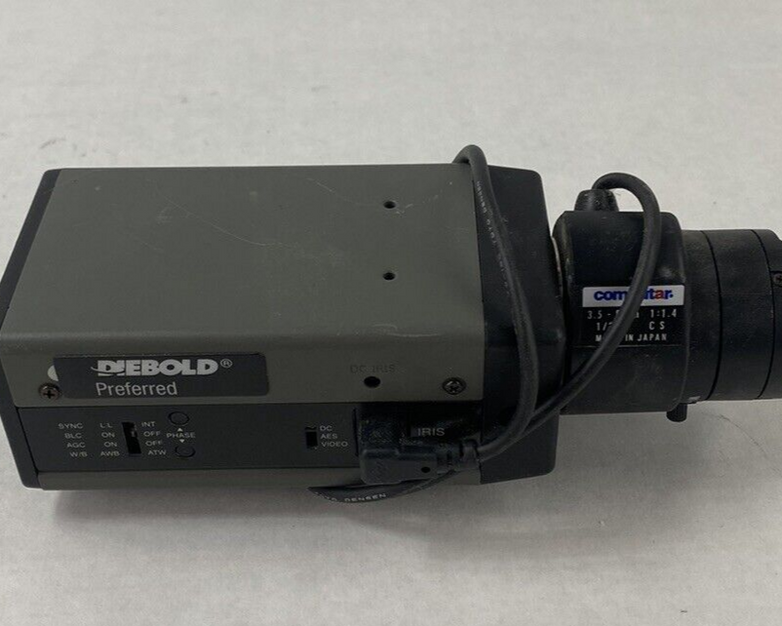 Diebold CLH-401 Color Security Camera w/ 3.5-8mm 1/3" Lens For Parts or Repair