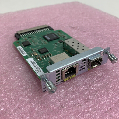 Cisco EHWIC-1GE-SFP-CU 800-34350-01 High Speed Wan Interface Card - Tested