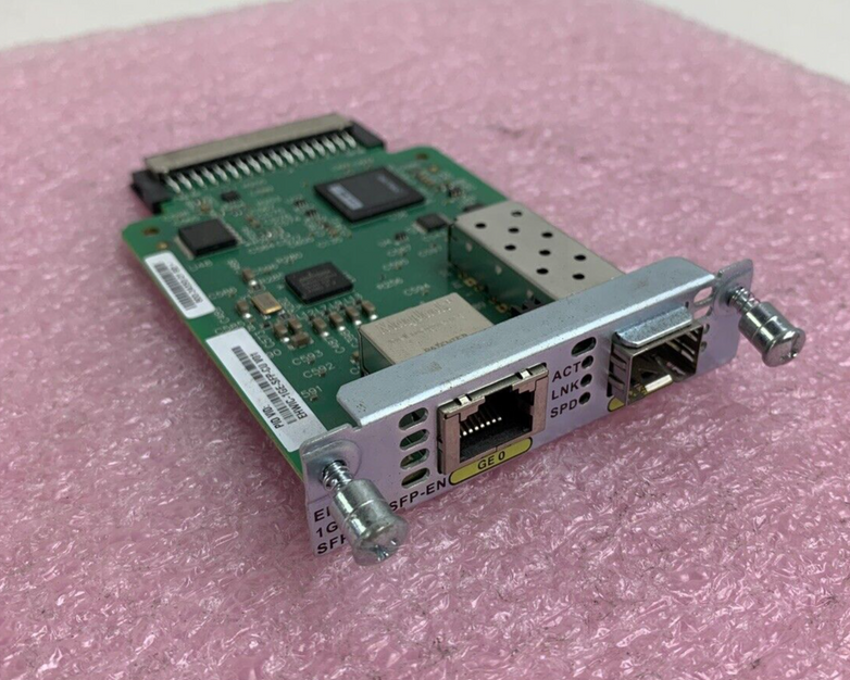 Cisco EHWIC-1GE-SFP-CU 800-34350-01 High Speed Wan Interface Card - Tested