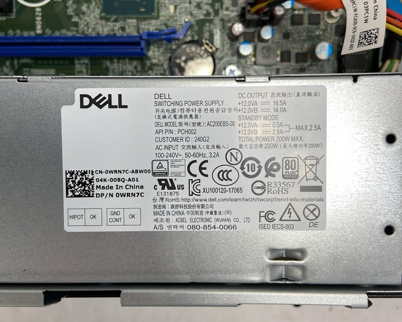 Dell Optiplex 3070 SFF Intel Core i5-9500 3GHz 8GB RAM w/Network Card No HDD/OS