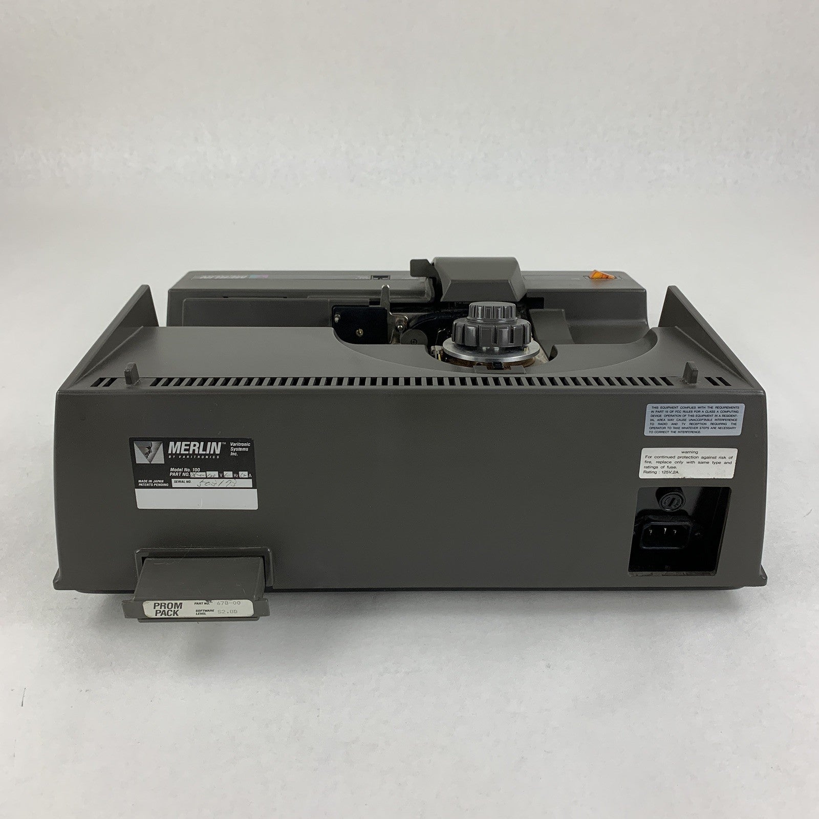 Merlin 100 by Varitronics Video Tape Equipment Bad Roller Powers On
