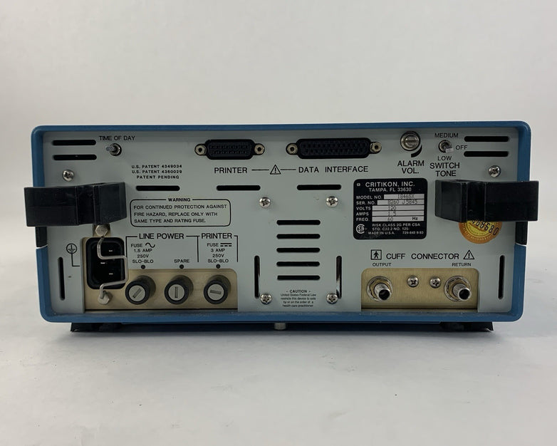 Critikon Dinamap Vital Signs Monitor 1846 SX - Powers On - No Cuff Included