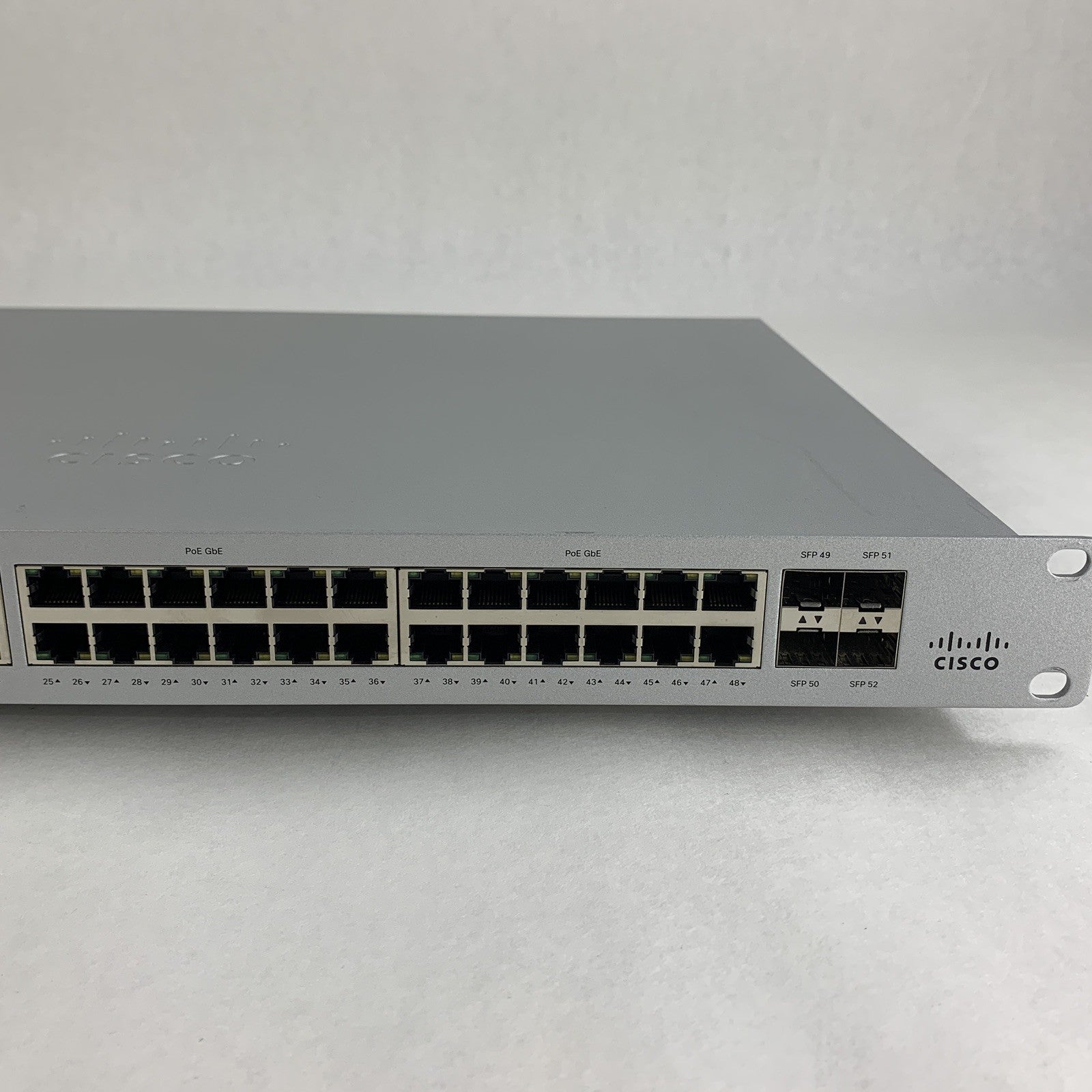 Cisco Meraki MS120-48LP-HW 48-Port PoE Managed Ethernet Switch Tested Reset