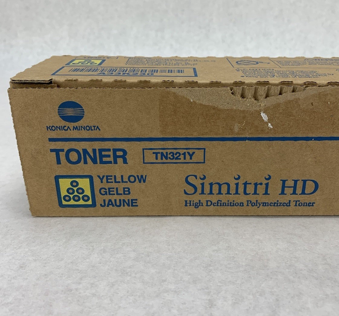 Konica Minolta Simitri HD TN321Y A33K230 Yellow Toner Cartridge - Open Box8